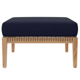 Clearwater Outdoor Patio Teak Wood Ottoman by Modway