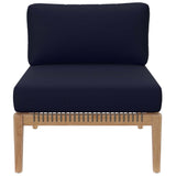 Clearwater Outdoor Patio Teak Wood Armless Chair by Modway