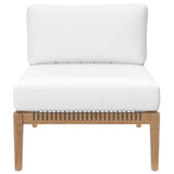 Clearwater Outdoor Patio Teak Wood Armless Chair by Modway