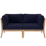 Clearwater Outdoor Patio Teak Wood Loveseat by Modway