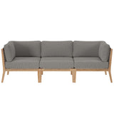 Clearwater Outdoor Patio Teak Wood Sofa by Modway