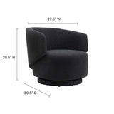 Celestia Boucle Fabric Swivel Chair by Modway