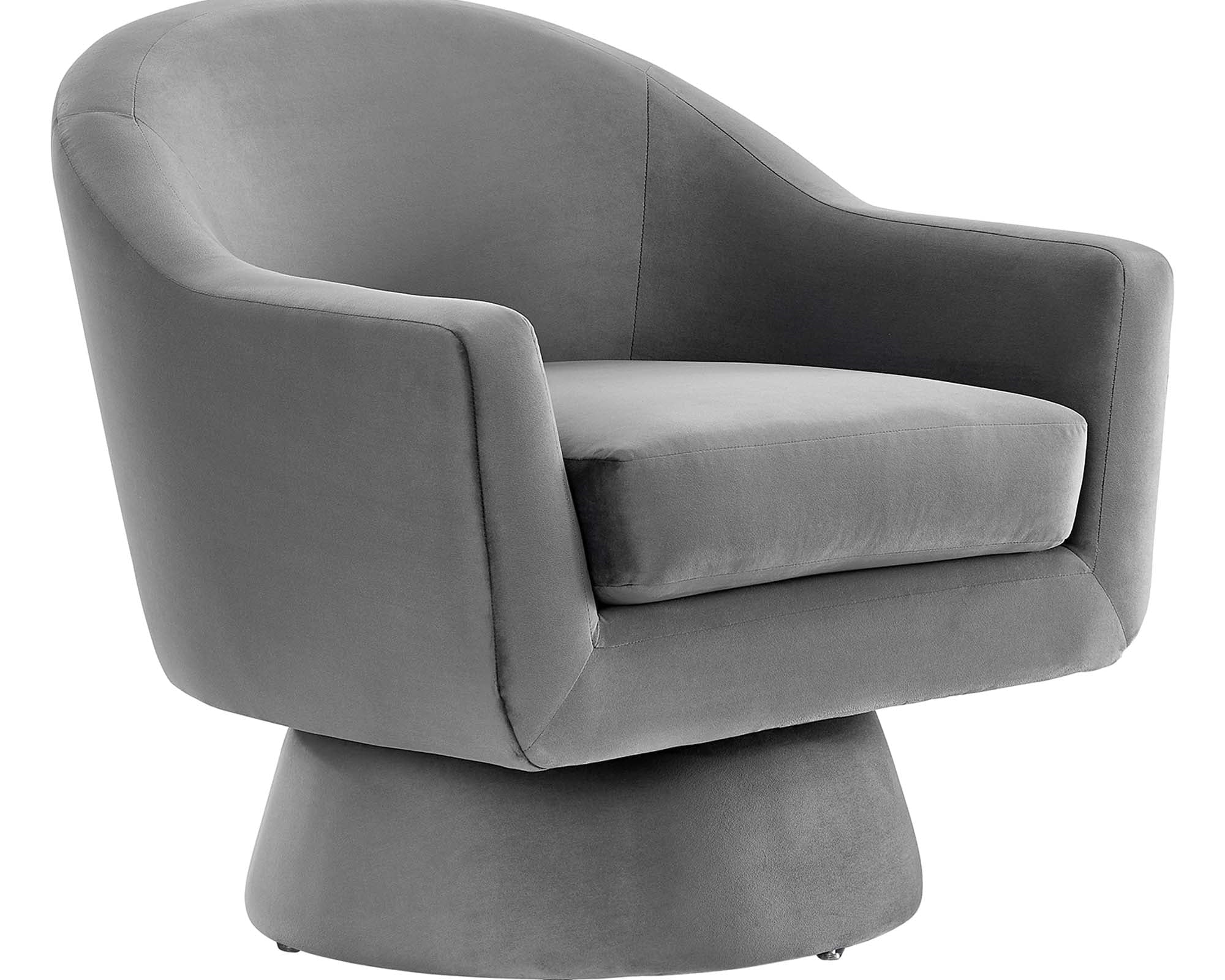 Astral Performance Velvet Fabric and Wood Swivel Chair by Modway