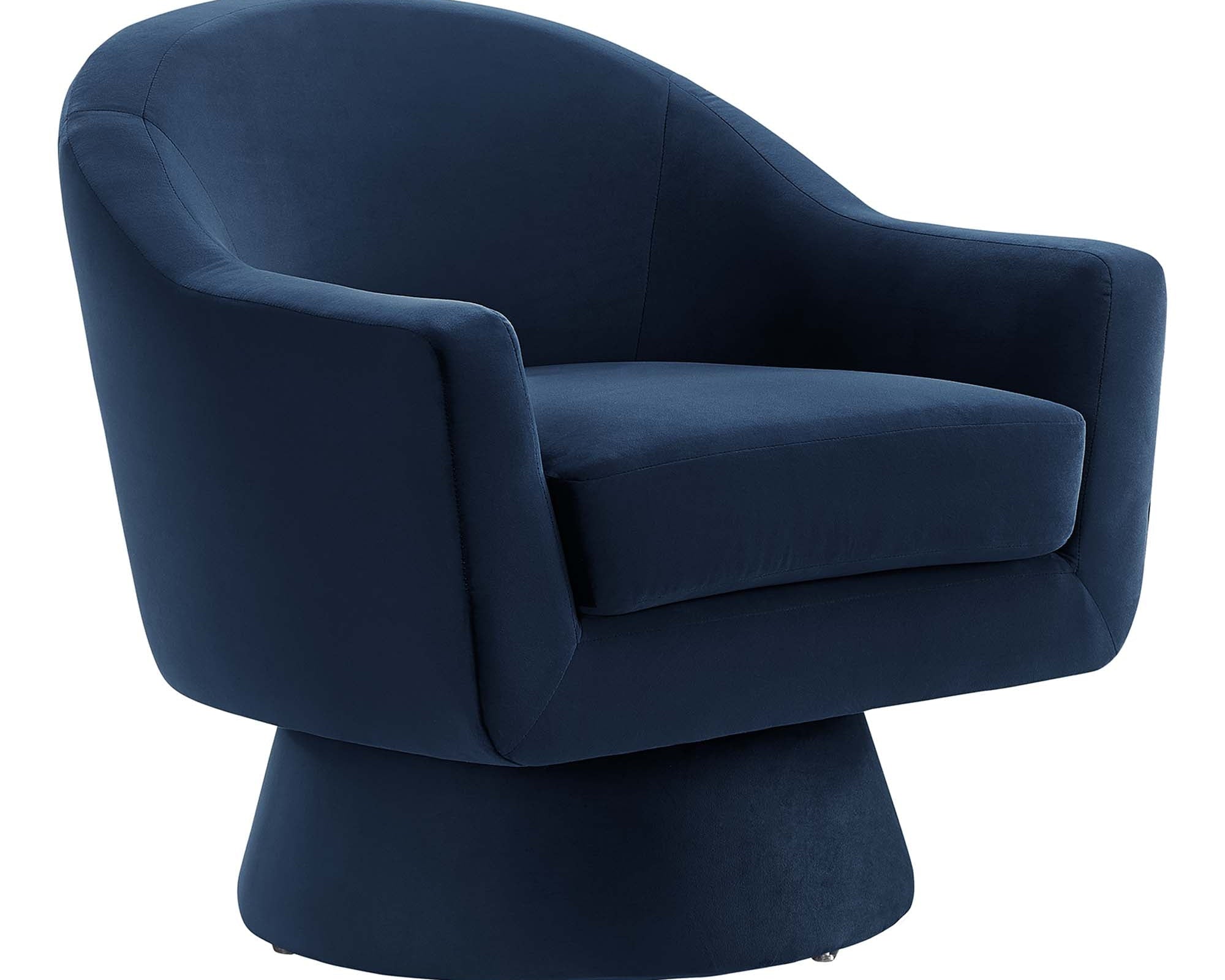 Astral Performance Velvet Fabric and Wood Swivel Chair by Modway