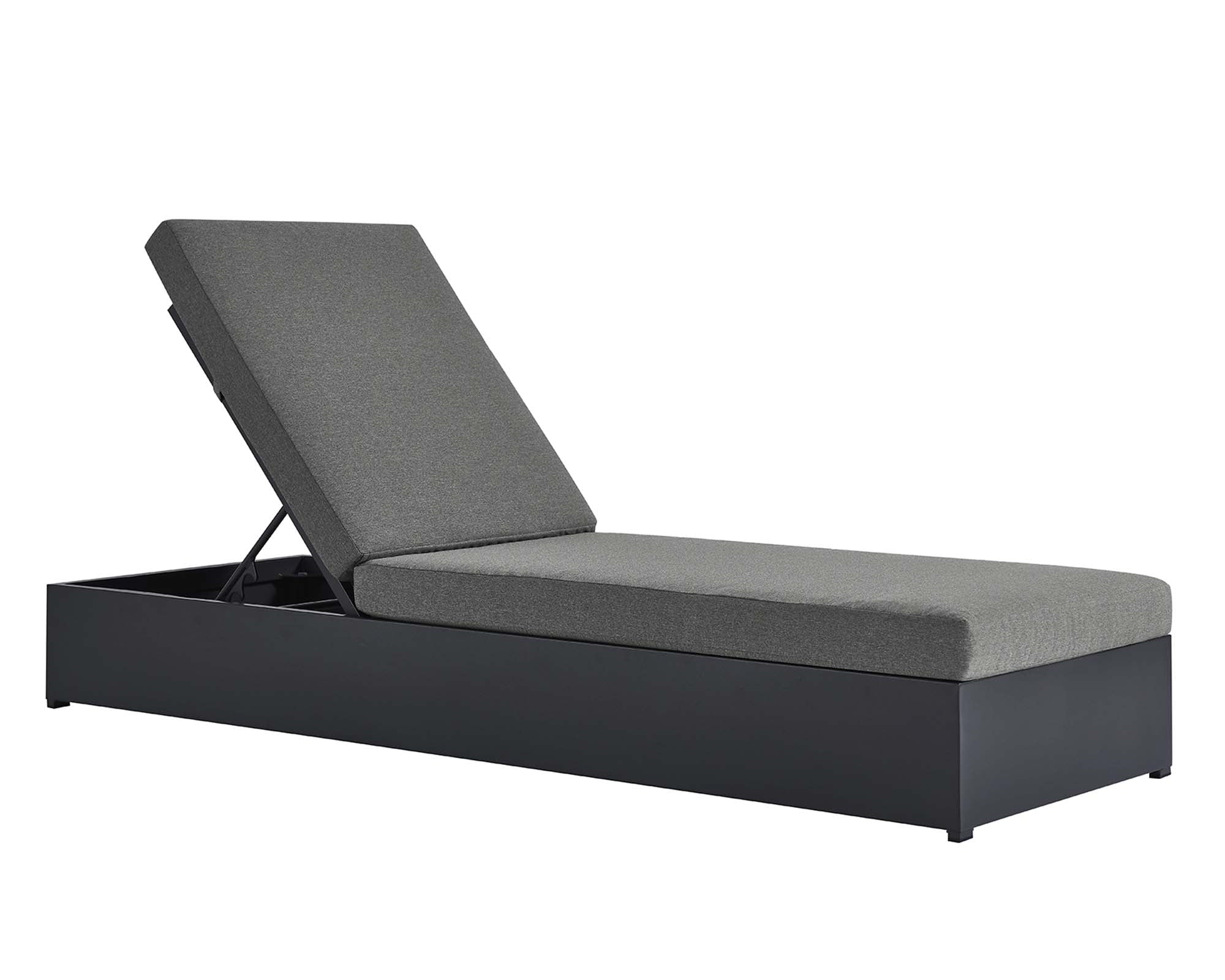 Tahoe Outdoor Patio Powder-Coated Aluminum Chaise Lounge Chair by Modway