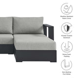 Tahoe 2-Piece Outdoor Aluminum Chaise Sectional Sofa