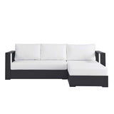Tahoe 2-Piece Outdoor Aluminum Chaise Sectional Sofa