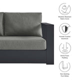 Tahoe 2-Piece Outdoor Patio Powder-Coated Aluminum Sectional Sofa Set