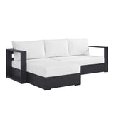 Tahoe 2-Piece Outdoor Patio Powder-Coated Aluminum Sectional Sofa Set