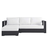 Tahoe 2-Piece Outdoor Patio Powder-Coated Aluminum Sectional Sofa Set