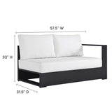 Tahoe 2-Piece Outdoor Patio Powder-Coated Aluminum Sectional Sofa Set