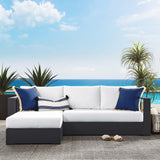 Tahoe 2-Piece Outdoor Patio Powder-Coated Aluminum Sectional Sofa Set