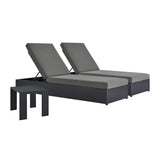 Tahoe 3-Piece Outdoor Patio Chaise Lounge Set