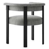 Imogen Fabric Upholstered Barrel Dining Chairs Set of 2