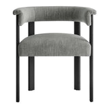 Imogen Fabric Upholstered Barrel Dining Chairs Set of 2