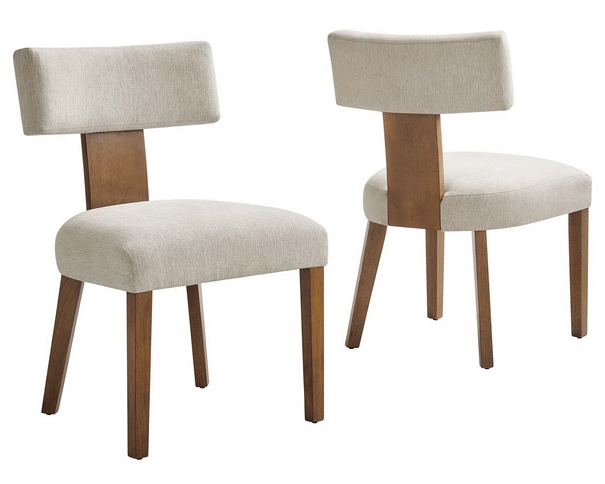 Nalani Fabric Upholstered Dining Chairs Set of 2 by Modway
