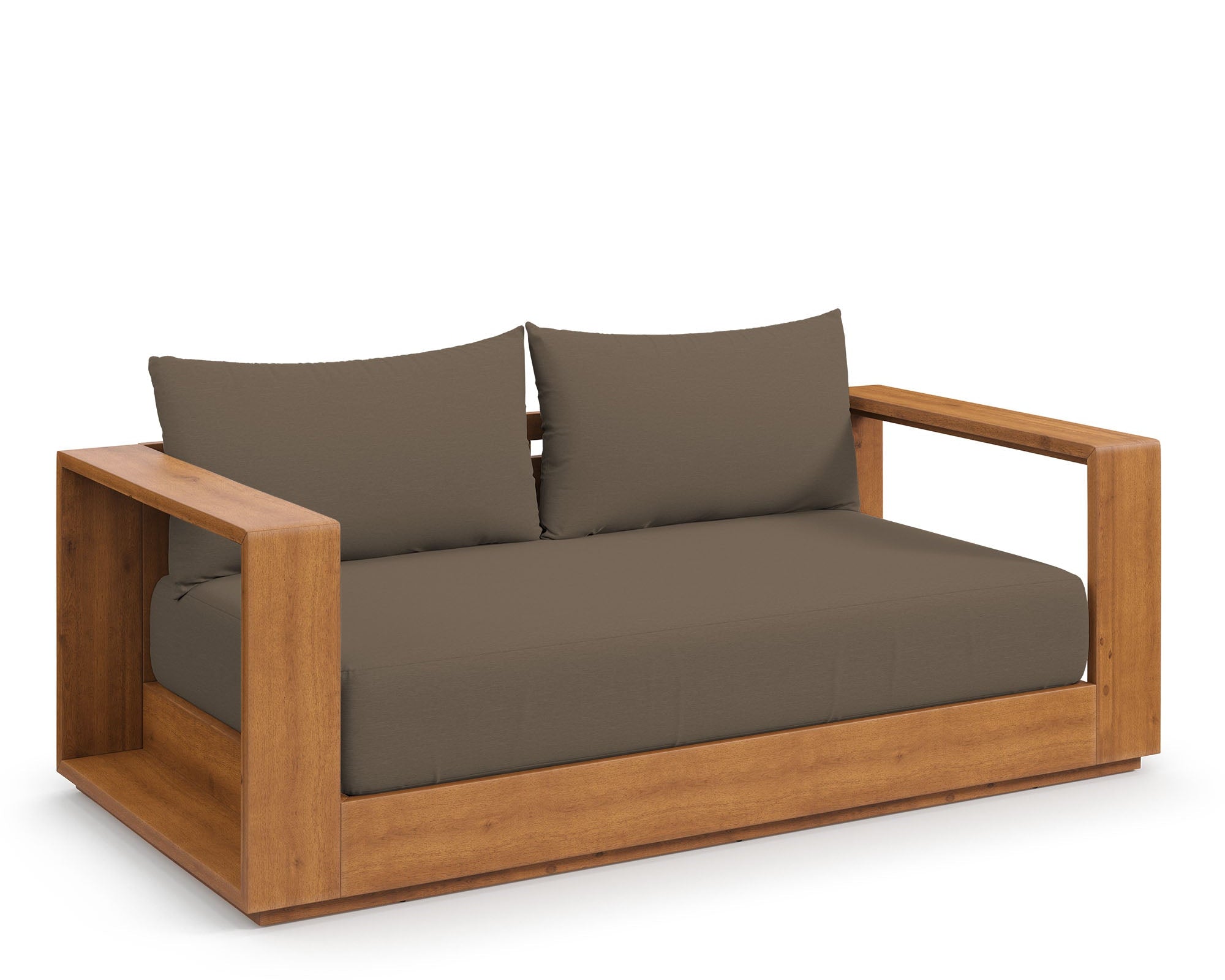 Tahoe Acacia Wood Outdoor Patio Loveseat by Modway