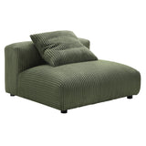 Solace 4-Piece Modular Corduroy Upholstered Sectional Sofa by Modway