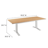 Aeris 9-Piece Outdoor Patio Aluminum Dining Set by Modway