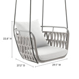 Kaliah Outdoor Patio Aluminum Swing Chair by Modway