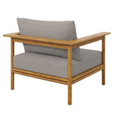 Wren Outdoor Patio Teak Wood Armchair by Modway