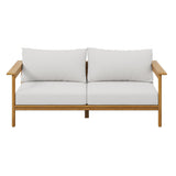 Wren Outdoor Patio Teak Wood Sofa by Modway