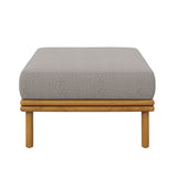 Wren Outdoor Patio Teak Wood Ottoman By Modway
