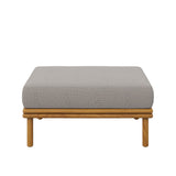 Wren Outdoor Patio Teak Wood Ottoman By Modway