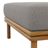 Wren Outdoor Patio Teak Wood Ottoman By Modway
