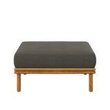 Wren Outdoor Patio Teak Wood Ottoman By Modway