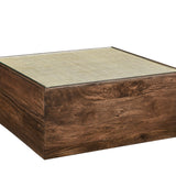 Truett Square Wood Rattan Coffee Table by Modway