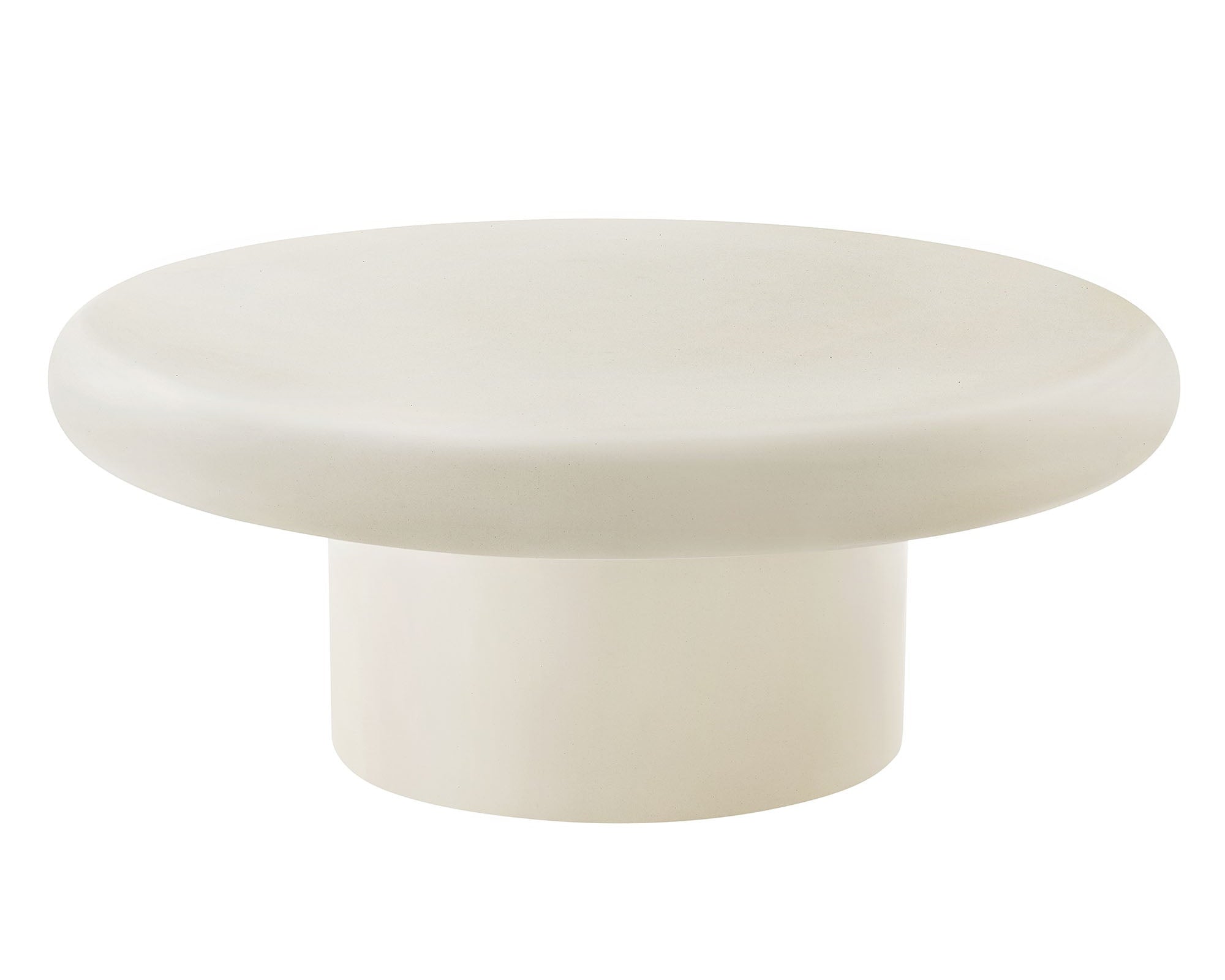 Argos Indoor-Outdoor Patio Concrete Round Coffee Table by Modway