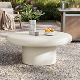 Argos Indoor-Outdoor Patio Concrete Round Coffee Table by Modway