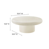 Argos Indoor-Outdoor Patio Concrete Round Coffee Table by Modway