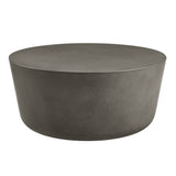 Brion Round Indoor-Outdoor Concrete Coffee Table by Modway