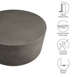 Brion Round Indoor-Outdoor Concrete Coffee Table by Modway
