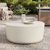 Brion Round Indoor-Outdoor Concrete Coffee Table by Modway