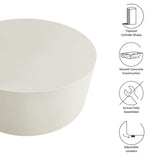Brion Round Indoor-Outdoor Concrete Coffee Table by Modway