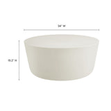 Brion Round Indoor-Outdoor Concrete Coffee Table by Modway