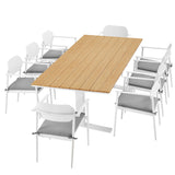 Aeris 9-Piece Outdoor Patio Aluminum Dining Set by Modway