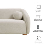 Holland 85" Chenille Fabric Sofa by Modway