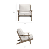 Saratoga 4-Piece Outdoor Patio Teak Wood Furniture Set by Modway