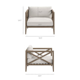 Northlake 3-Piece Outdoor Patio Teak Wood Furniture Set