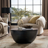 Mella 32 Inch Metal Hammered Coffee Table by Modway