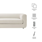 Leif 89" Performance Velvet Upholstered Sofa by Modway