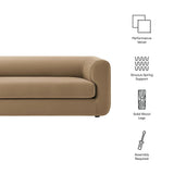 Leif 89" Performance Velvet Upholstered Sofa by Modway