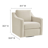 Liora Performance Velvet Swivel Armchair by Modway