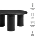 Mavina Round Mango Wood Coffee Table by Modway