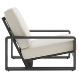 Lirienne Outdoor Patio Aluminum Faux Wood Armchairs Set of 2 by Modway