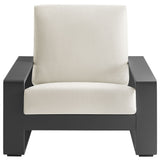 Lirienne Outdoor Patio Aluminum Faux Wood Armchairs Set of 2 by Modway